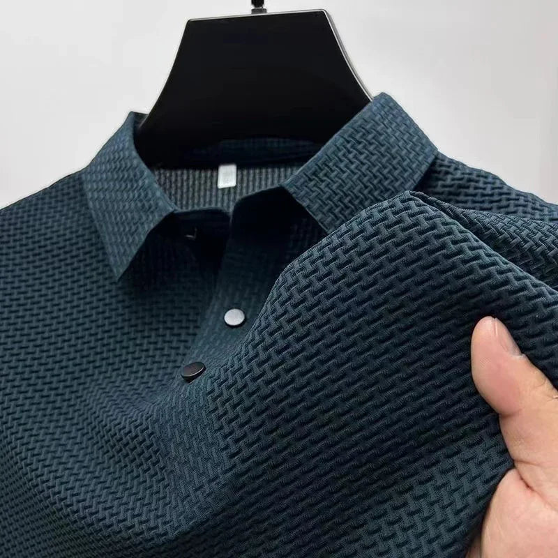 Men's Business Casual Short-Sleeved Polo Shirt