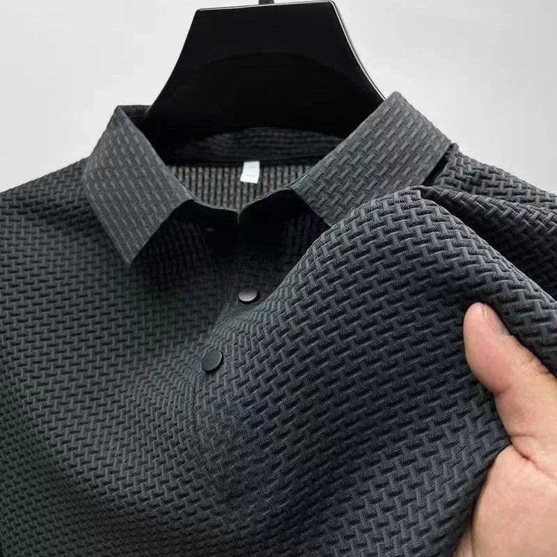Men's Business Casual Short-Sleeved Polo Shirt